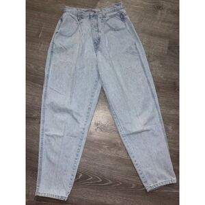 Vintage Brittania Jeans Women 26x26 Light Acid Wash Mom Denim barrelCotton Y2K